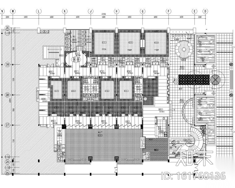 安徽豪华海鲜酒楼装修设计图施工图下载【ID:161760136】