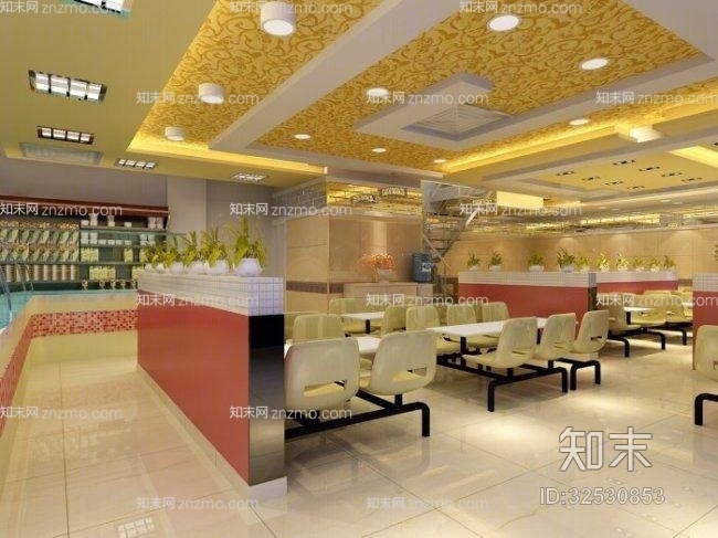 自助餐厅83D模型下载【ID:32530853】