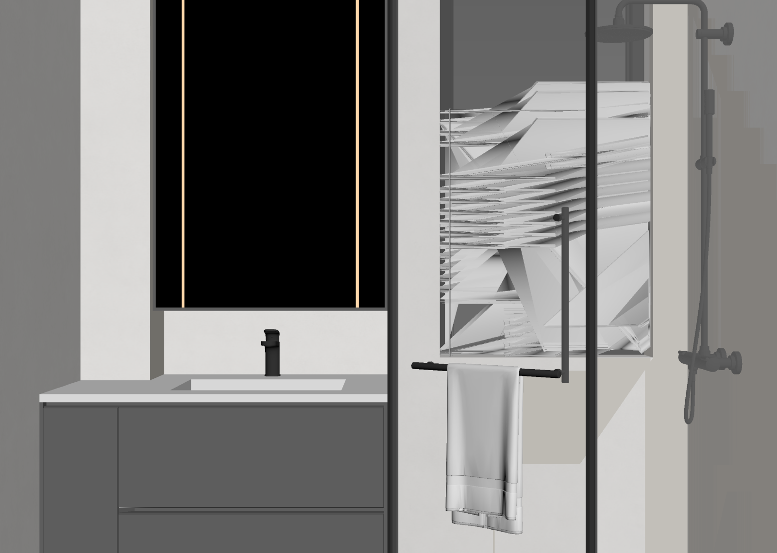 现代卫生间3D模型下载【ID:1215163149】
