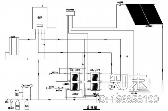 太阳能采暖系统图cad施工图下载【ID:166858199】