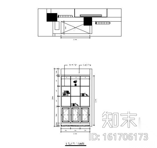 [杭州]某时尚男装品牌专卖店装修施工图（含效果）cad施工图下载【ID:161706173】