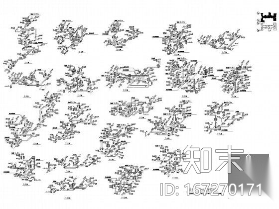 [四川]多层住宅给排水、雨水及消防施工图设计cad施工图下载【ID:167270171】