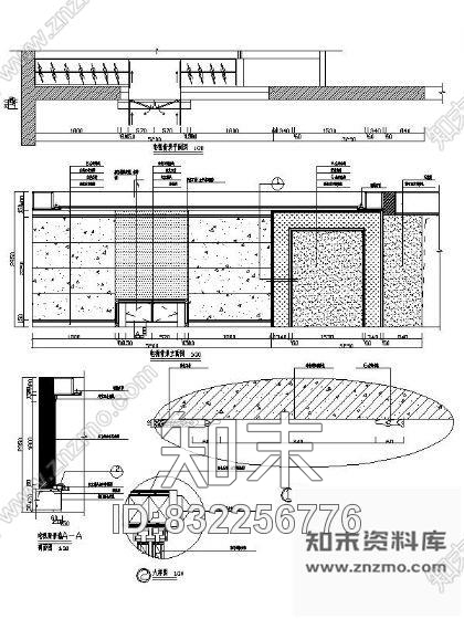 电视背景墙详图施工图下载【ID:832256776】