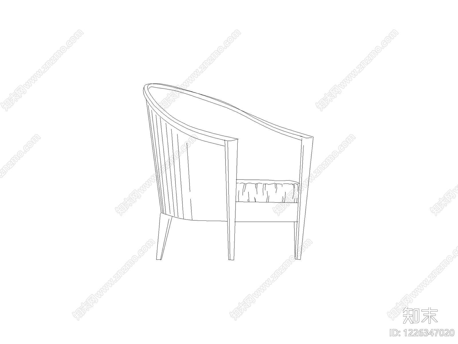现代椅子CAD图纸