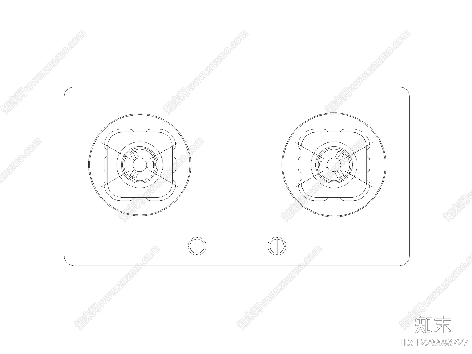 厨房设施cad施工图下载【ID:1226598727】