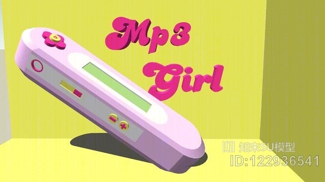 MP3女孩SU模型下载【ID:122936541】