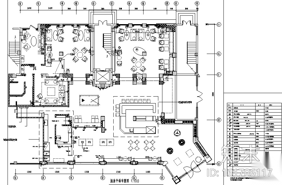 丽菲美式红酒专卖综合吧设计施工图（附效果图）施工图下载【ID:161706111】