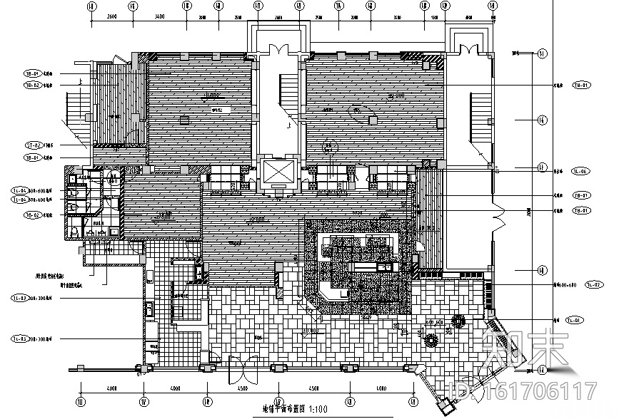 丽菲美式红酒专卖综合吧设计施工图（附效果图）施工图下载【ID:161706111】