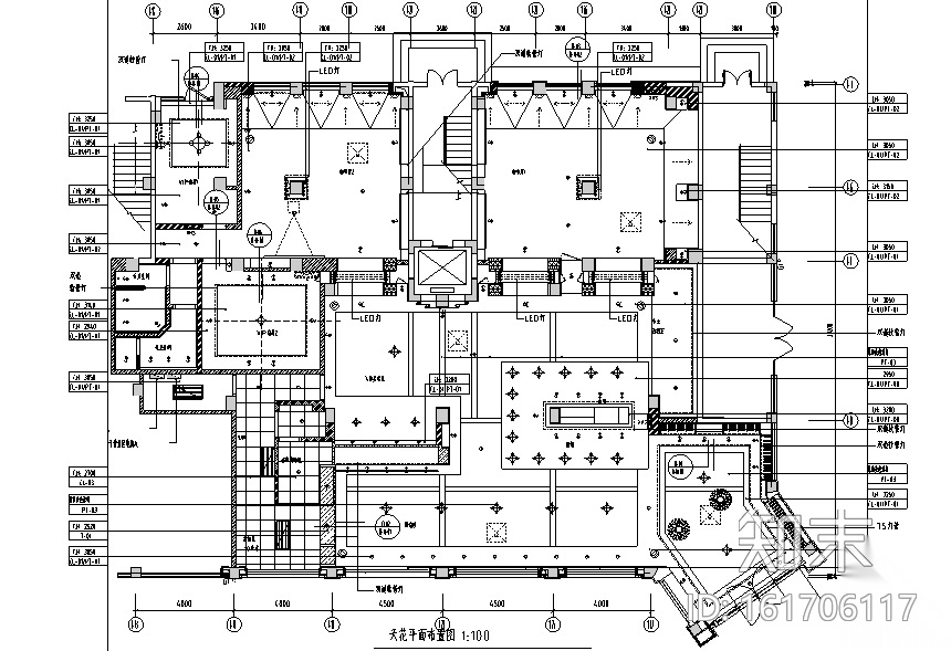 丽菲美式红酒专卖综合吧设计施工图（附效果图）施工图下载【ID:161706111】