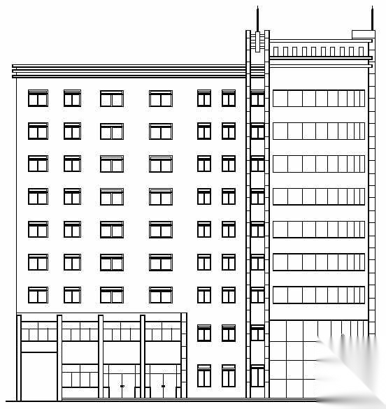 某六层商住楼建筑结构施工图cad施工图下载【ID:166199134】