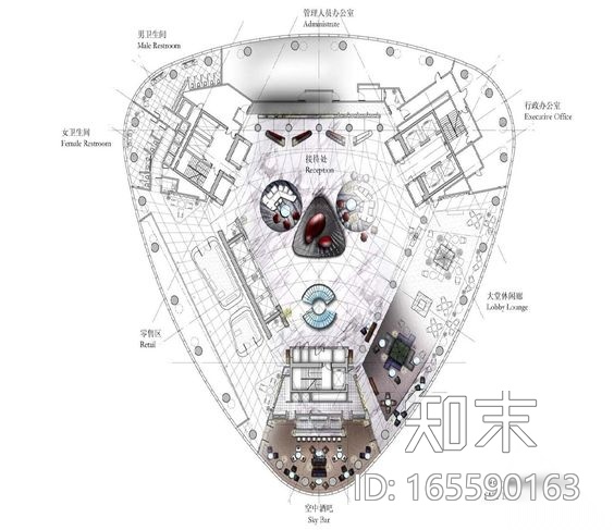 室内装修设计平面布置图参考-749张施工图下载【ID:165590163】