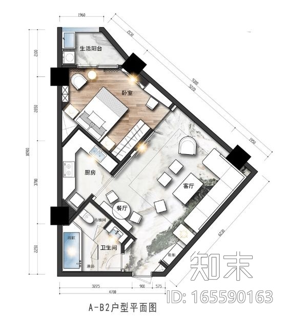 室内装修设计平面布置图参考-749张施工图下载【ID:165590163】