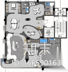 室内装修设计平面布置图参考-749张施工图下载【ID:165590163】