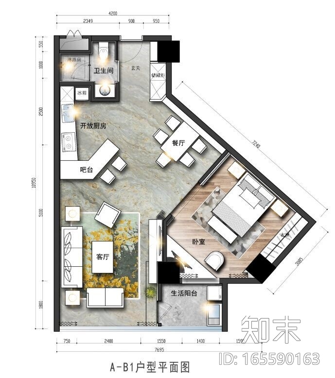 室内装修设计平面布置图参考-749张施工图下载【ID:165590163】