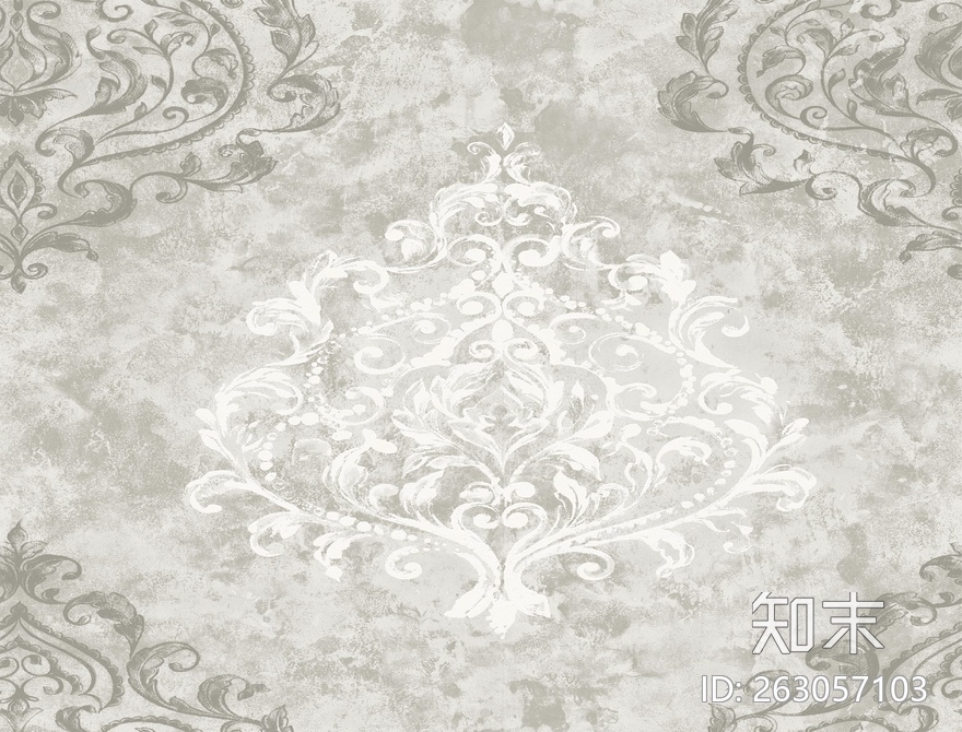 欧式风格无缝墙布贴图下载【ID:263057103】