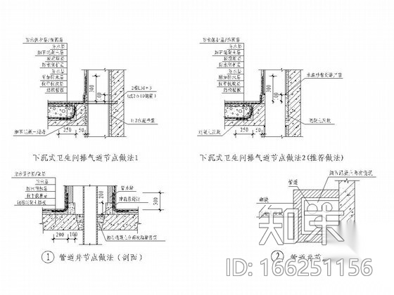 [节点详图]防水防渗漏节点大全CAD版本cad施工图下载【ID:166251156】