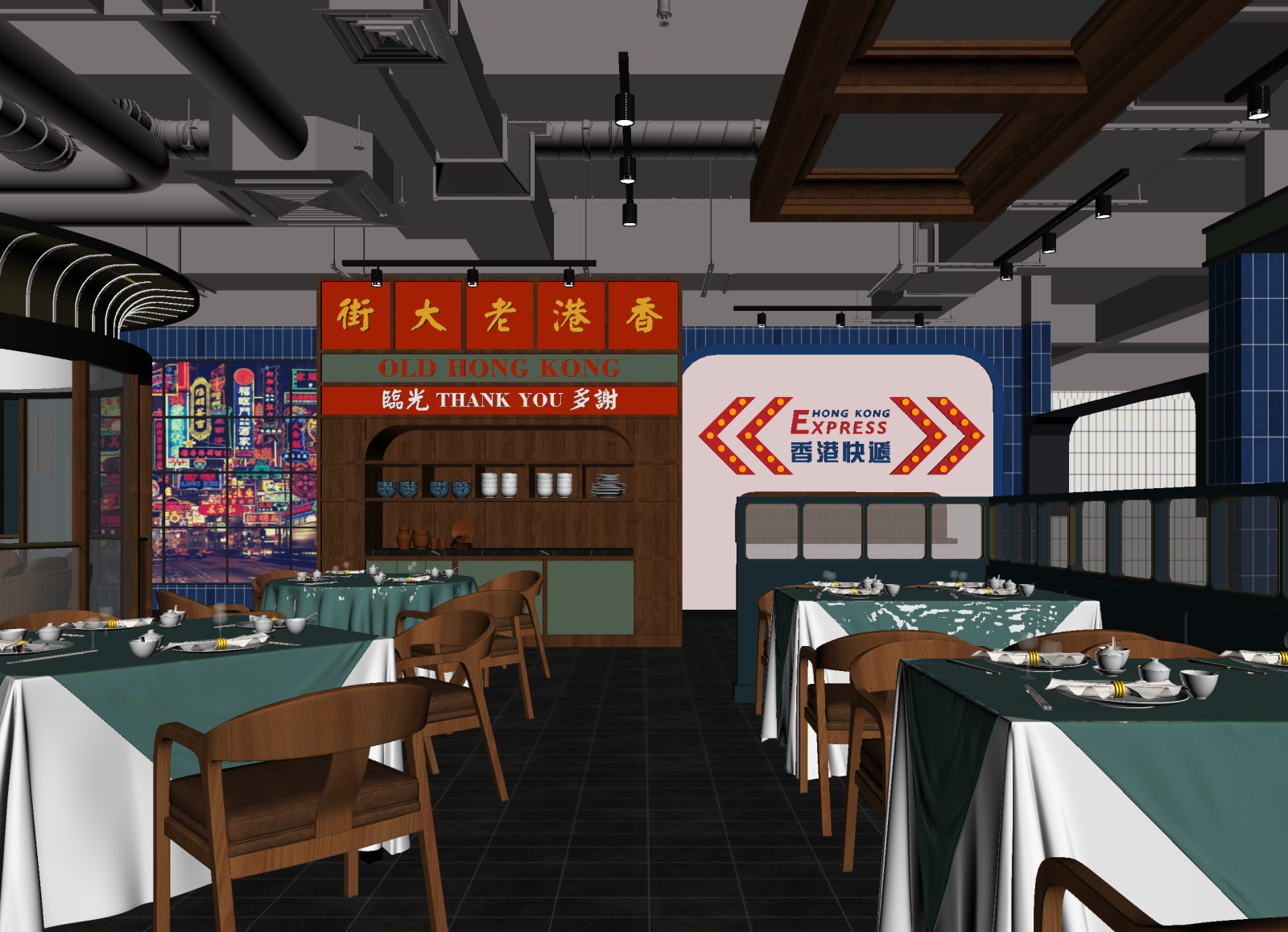 中餐厅3D模型下载【ID:1214429836】