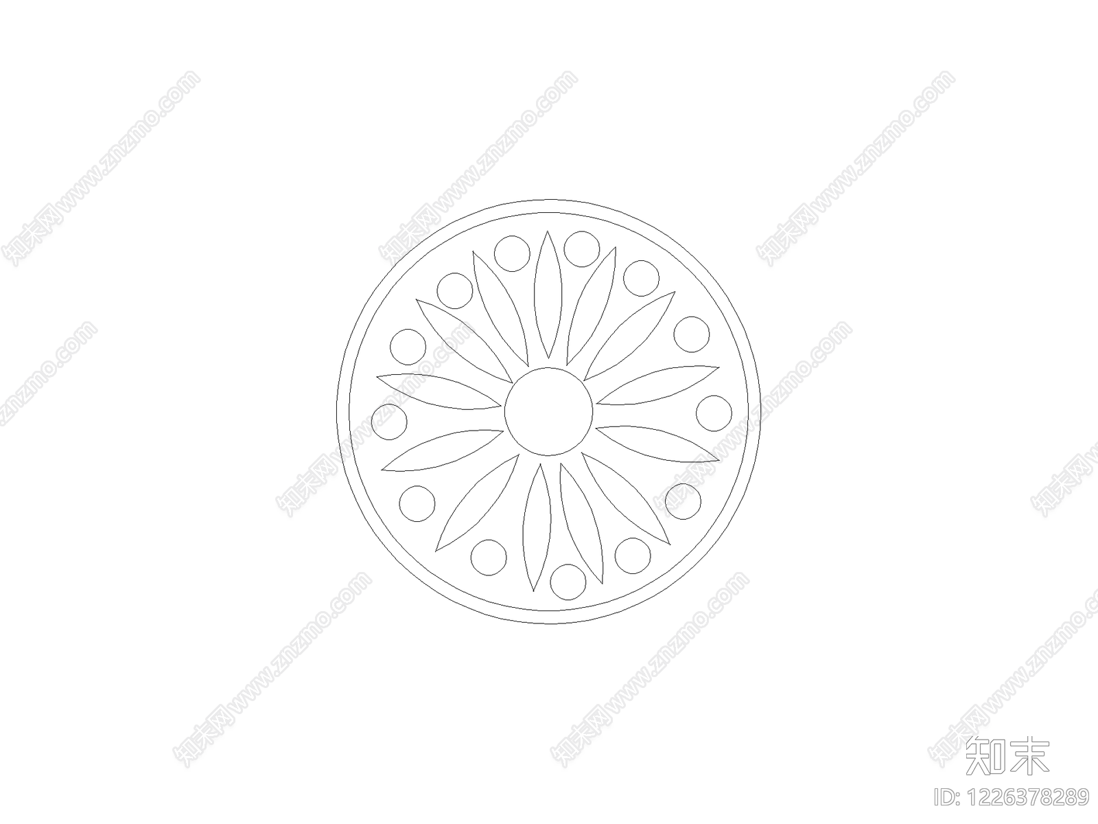 现代填充图案CAD图纸