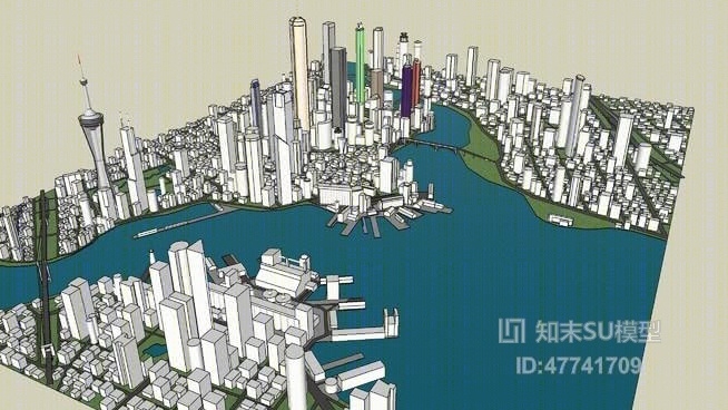 欧式建筑SU模型下载【ID:47741709】