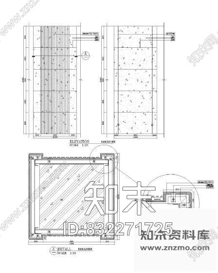 图块/节点石材装饰柱详图Ⅰcad施工图下载【ID:832271725】