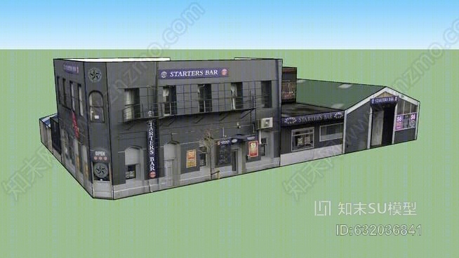 达尼丁入门酒吧SU模型下载【ID:632036841】