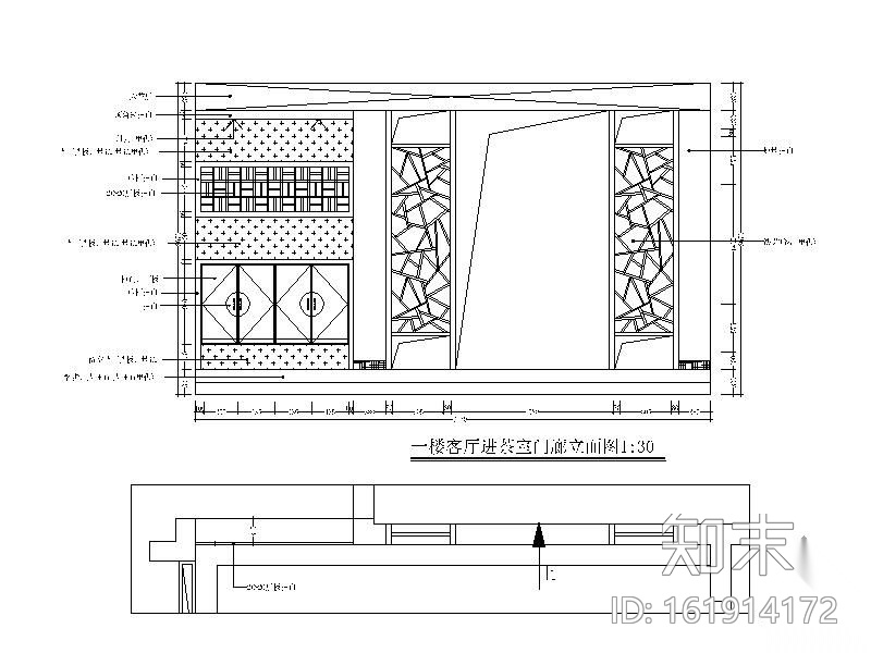 三层豪宅别墅施工图cad施工图下载【ID:161914172】