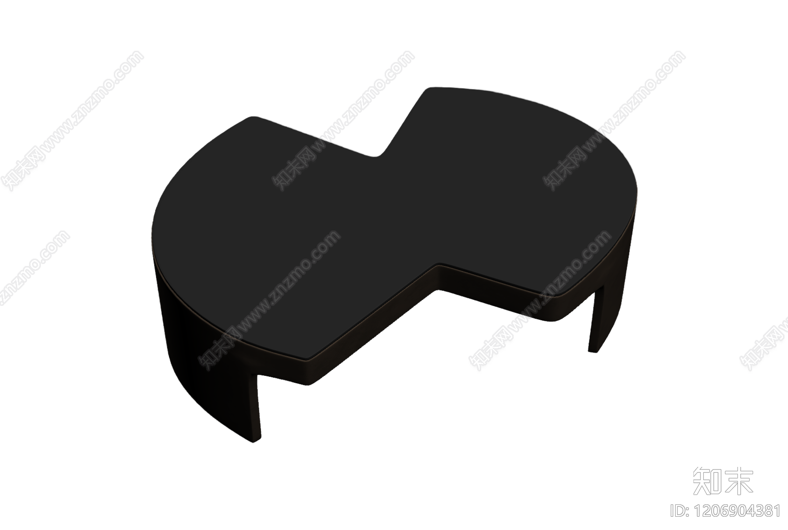异形深色茶几3D模型下载【ID:1206904381】