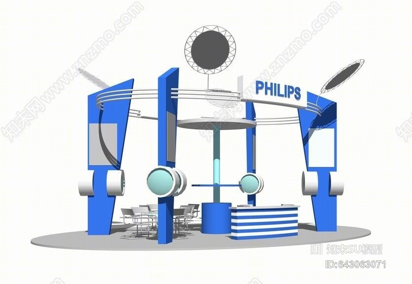 飞利浦照明展厅SU模型下载【ID:643063071】