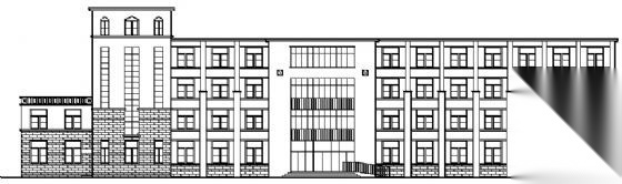 某四层宿舍楼建筑扩初图cad施工图下载【ID:167034168】