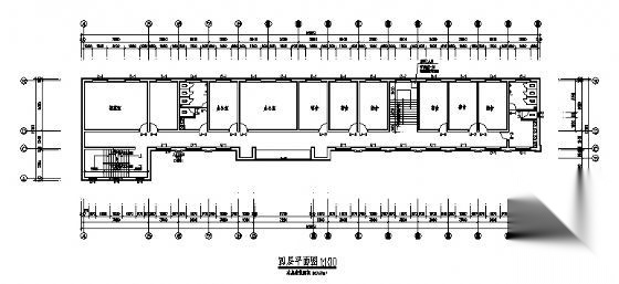 某四层宿舍楼建筑扩初图cad施工图下载【ID:167034168】