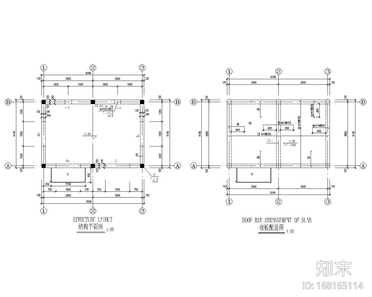 小型配电间带管沟结构施工图（CAD）施工图下载【ID:168165114】