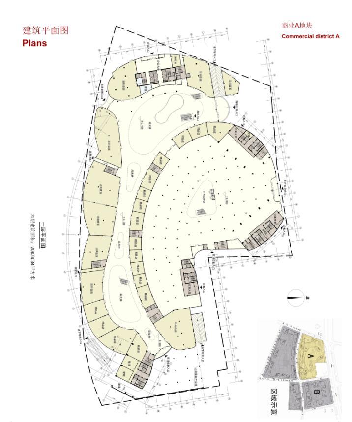 [山东]高层多业态现代风格城市综合体建筑设计方案文本cad施工图下载【ID:151737122】