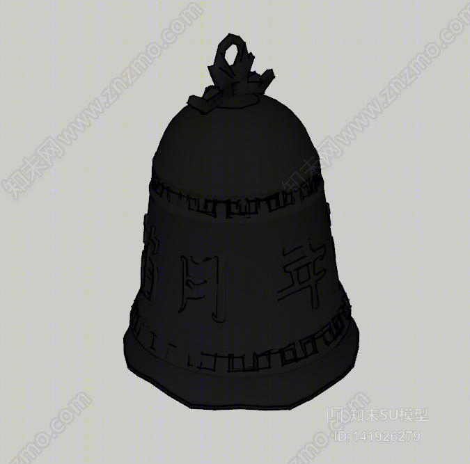 撞钟SU模型下载【ID:141926279】