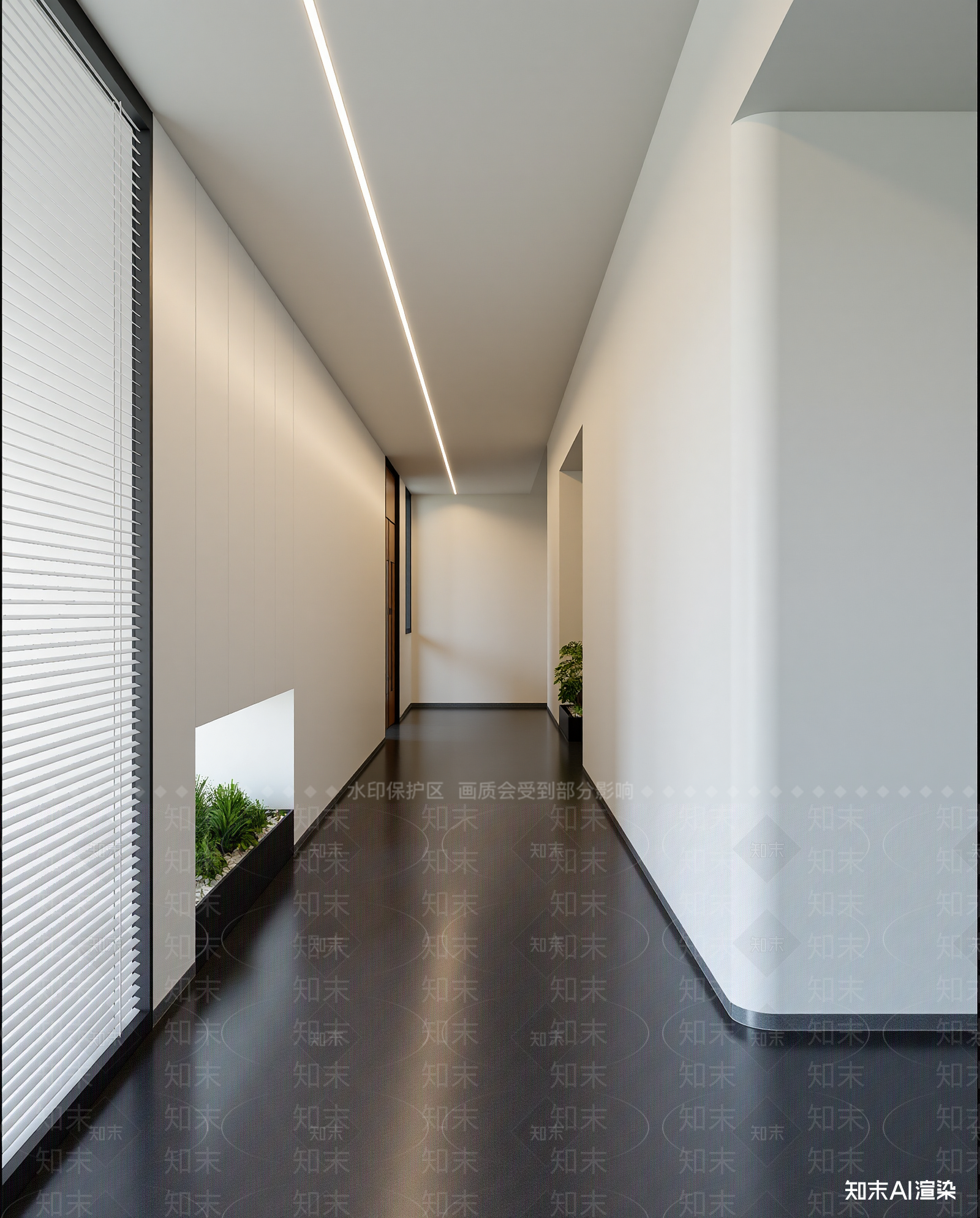 现代走廊3D模型下载【ID:1215193284】
