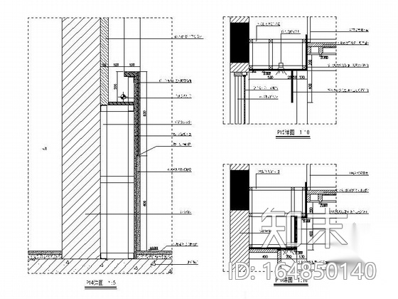 [浙江]佛门胜地藏经楼室内装修图（含效果）cad施工图下载【ID:164850140】