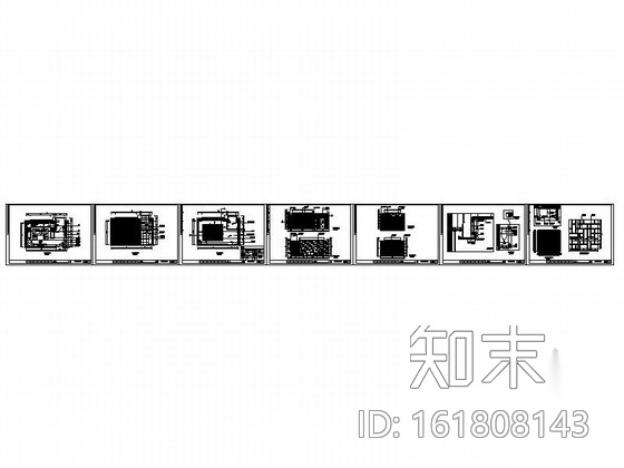 [北京]量贩式KTV包厢室内装修图cad施工图下载【ID:161808143】