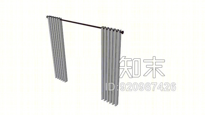 教程窗帘SU模型下载【ID:920987426】