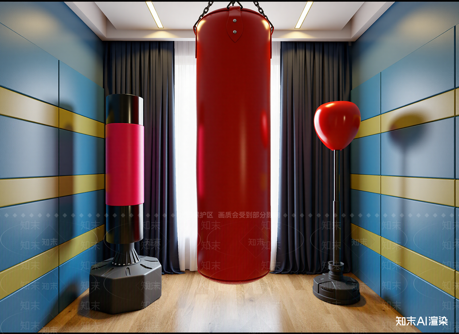 现代健身房3D模型下载【ID:1214155331】