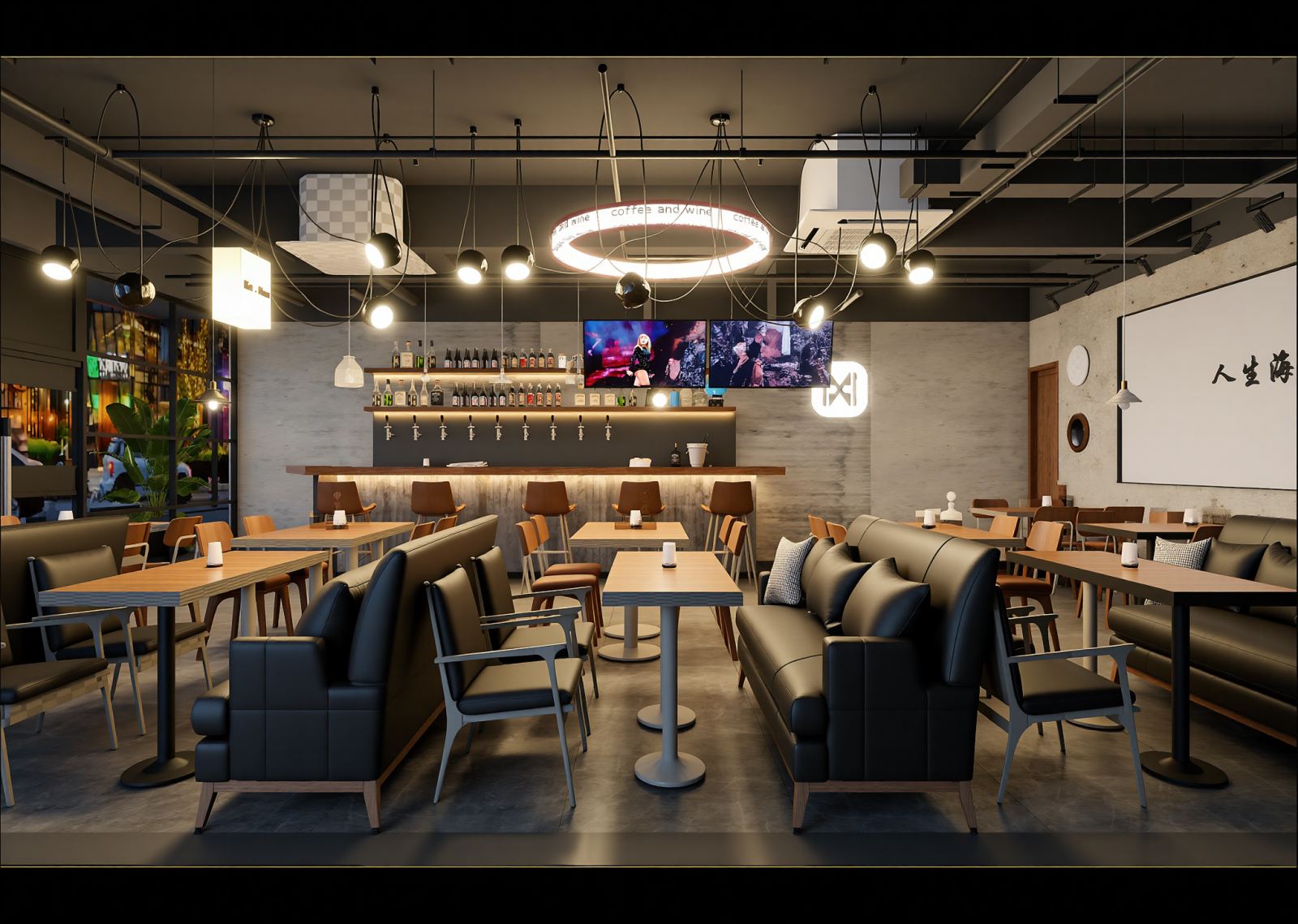 复古咖啡厅3D模型下载【ID:1214684163】