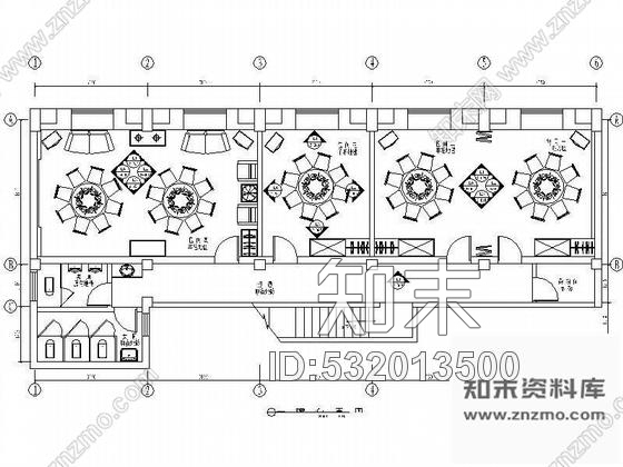 施工图某川菜馆室内设计方案cad施工图下载【ID:532013500】