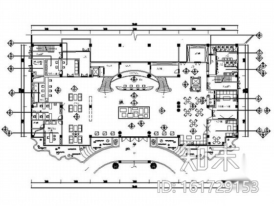 [广东]花园洋房欧式设计售楼中心装修图（含效果）施工图下载【ID:161729153】