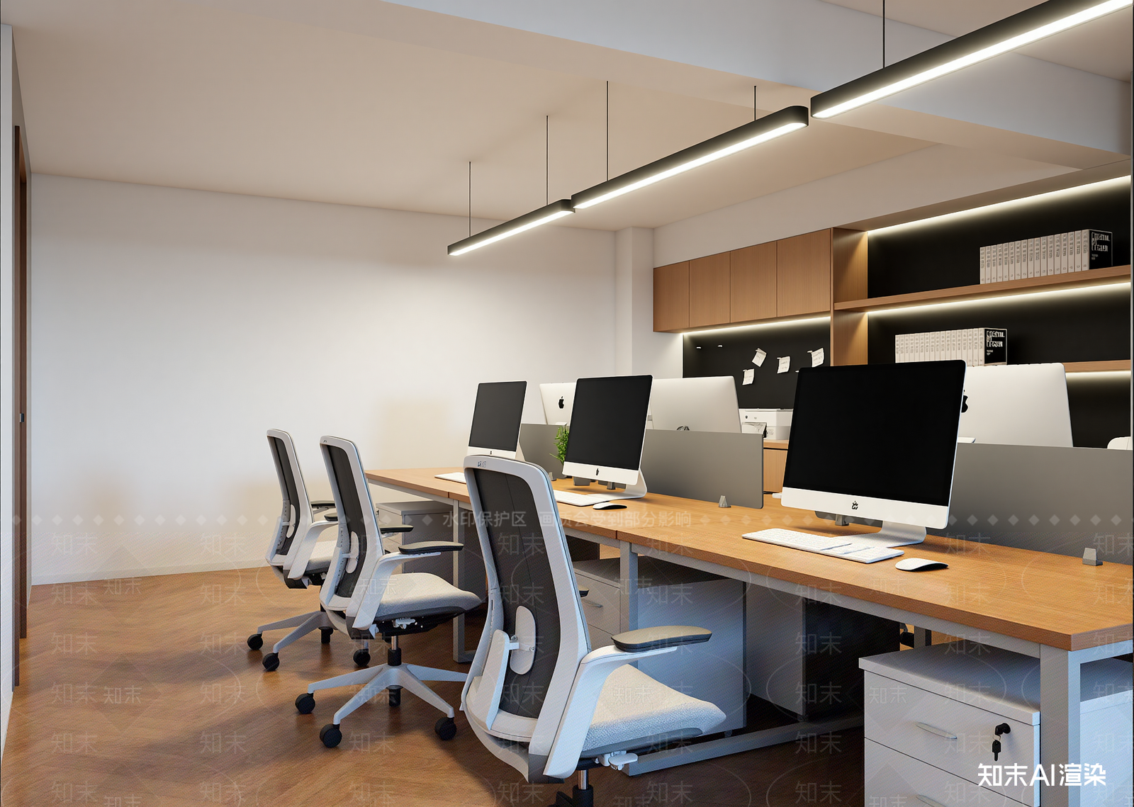 现代办公区3D模型下载【ID:1214759849】