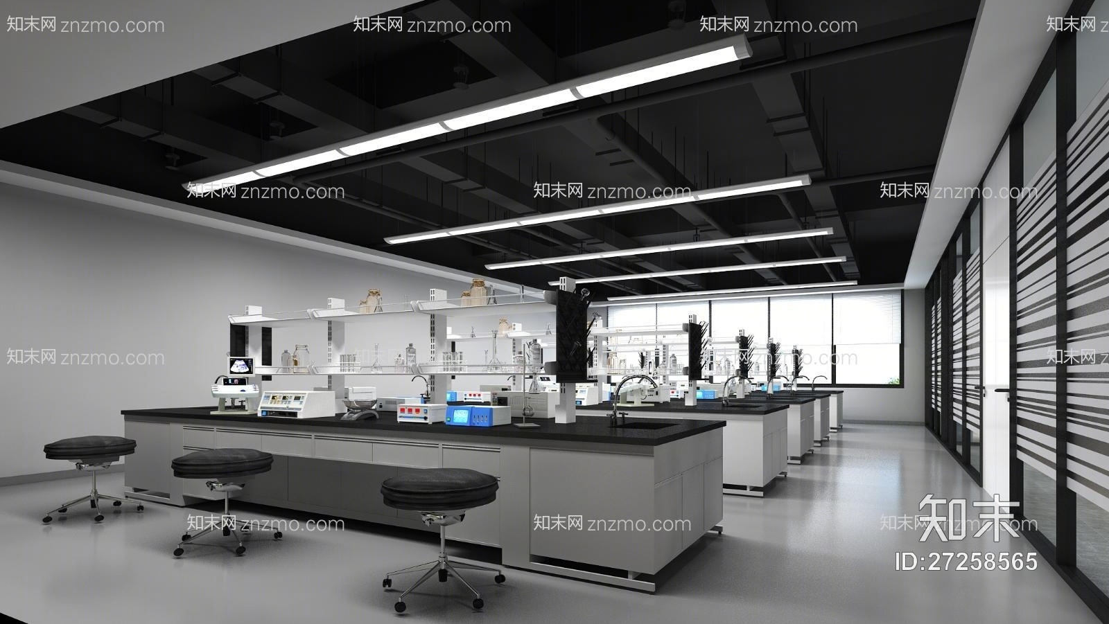 现代化学实验室3D模型下载【ID:27258565】