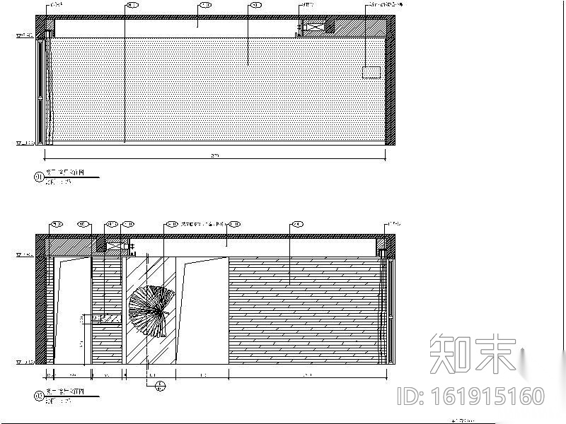 [深圳]某120㎡两居样板施工图cad施工图下载【ID:161915160】