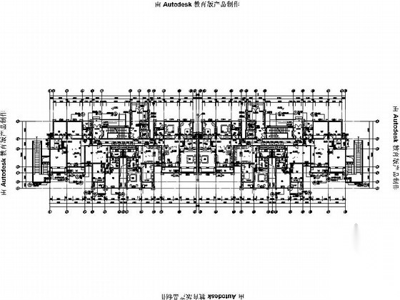 [安徽]Artdeco风格三十二住宅安置区建筑施工图（画图精...施工图下载【ID:168084180】