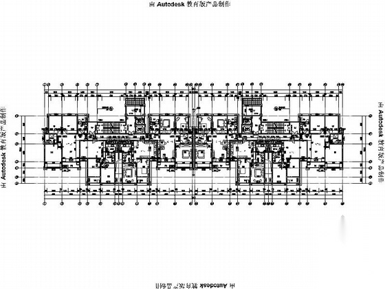 [安徽]Artdeco风格三十二住宅安置区建筑施工图（画图精...施工图下载【ID:168084180】