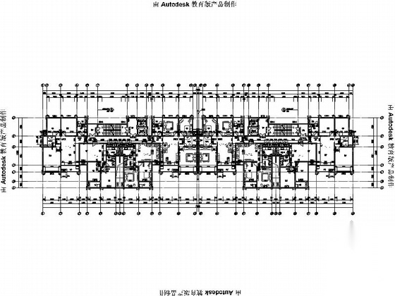 [安徽]Artdeco风格三十二住宅安置区建筑施工图（画图精...施工图下载【ID:168084180】