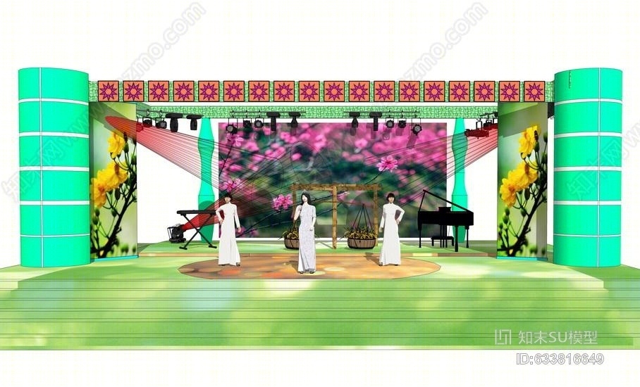 舞台SU模型下载【ID:633816649】