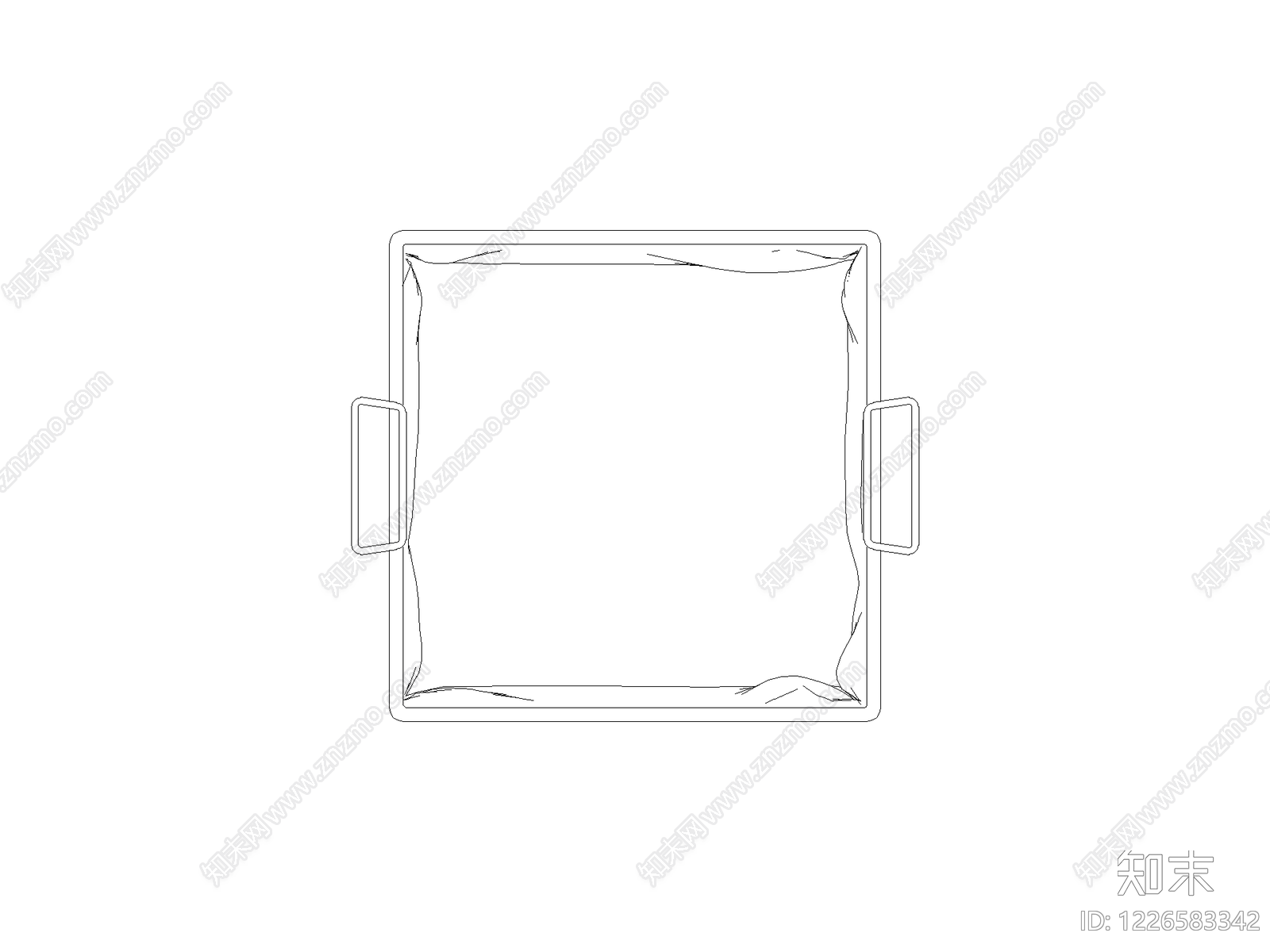 现代摆件CAD图纸