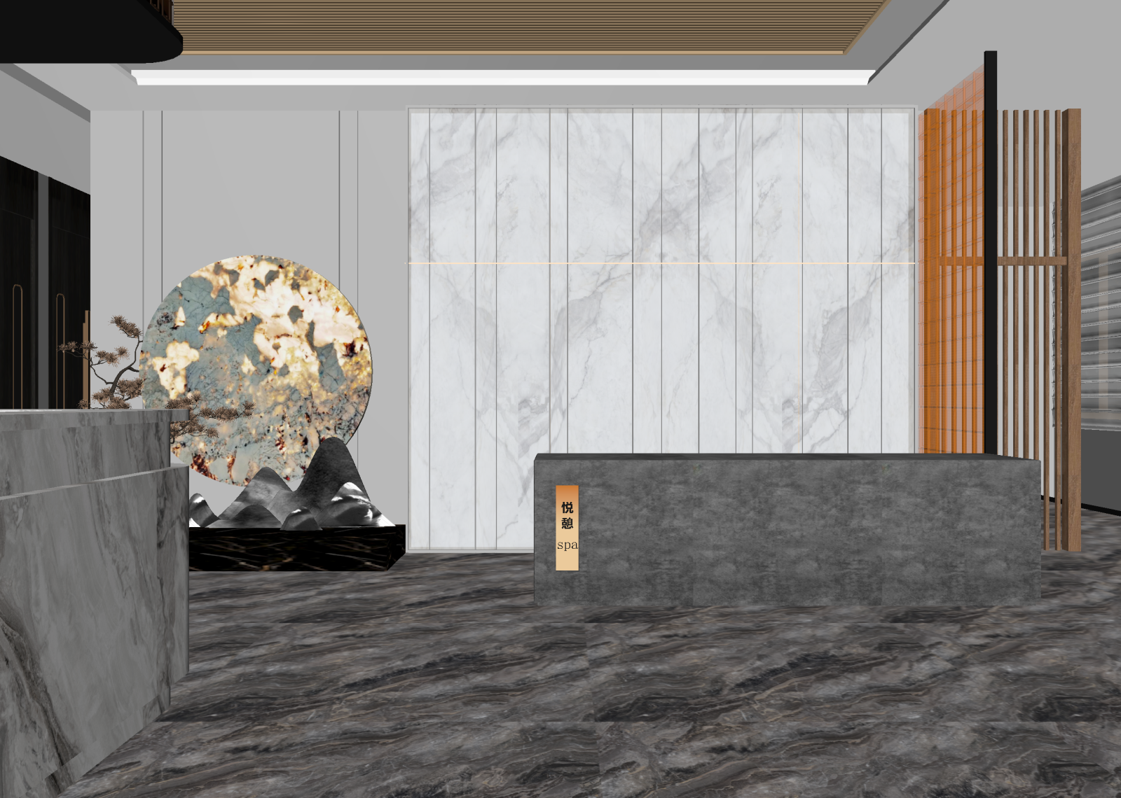 现代美容院3D模型下载【ID:1214627636】